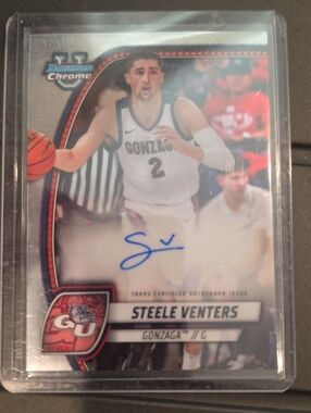 Steele Venters 2024-25 TOPPS IBowman Chrome Auto Refractor #92